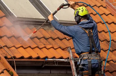 Démoussage et hydrofuge de toiture à Vèbre